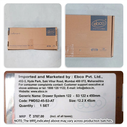 Ebco Pro Motion Tandem Box, S3 Series, 50Kg, Full Set, Anthracite