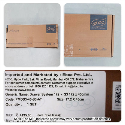Ebco Pro Motion Tandem Box, S3 Series, 50Kg, Full Set, Anthracite
