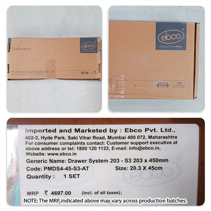 Ebco Pro Motion Tandem Box, S3 Series, 50Kg, Full Set, Anthracite