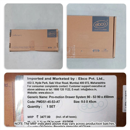Ebco Pro Motion Tandem Box, S3 Series, 50Kg, Full Set, Anthracite