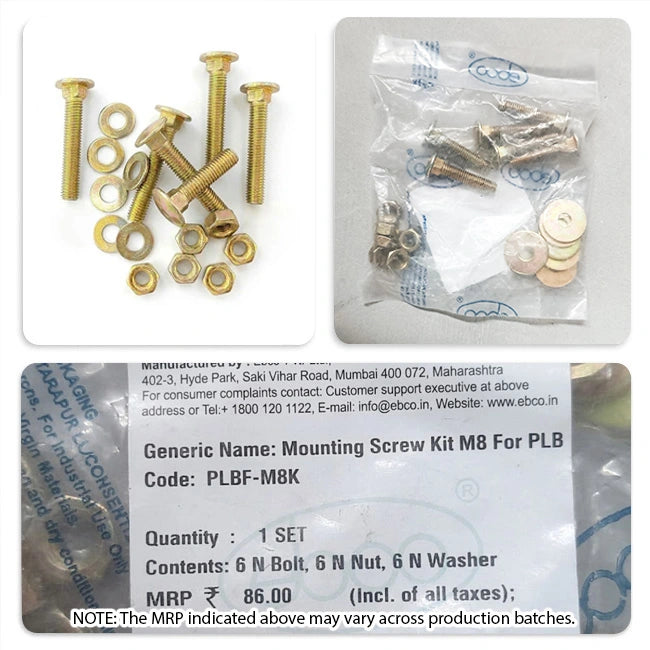 Ebco Mounting Screw Kit for Pro-Lift Bed Fittings