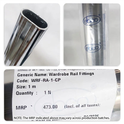 Ebco Wardrobe Rail Fittings