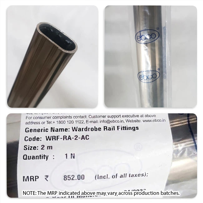 Ebco Wardrobe Rail Fittings