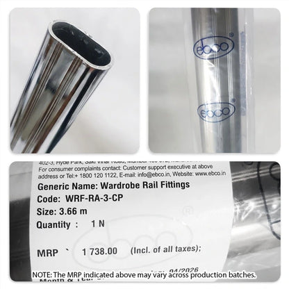Ebco Wardrobe Rail Fittings