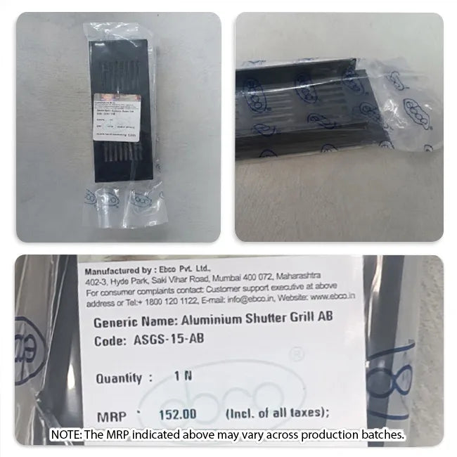Ebco Aluminium Shutter Grill