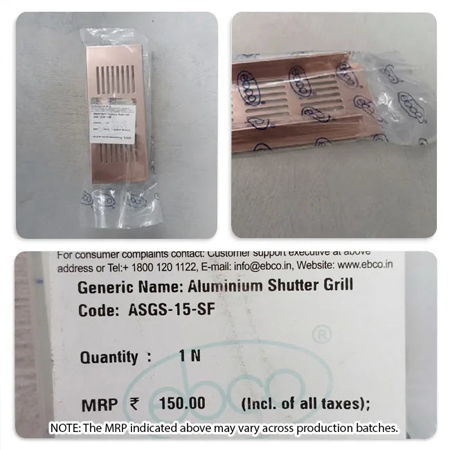Ebco Aluminium Shutter Grill