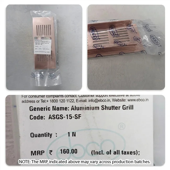Ebco Aluminium Shutter Grill