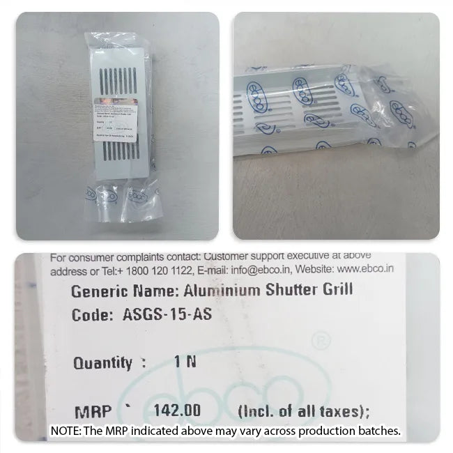 Ebco Aluminium Shutter Grill