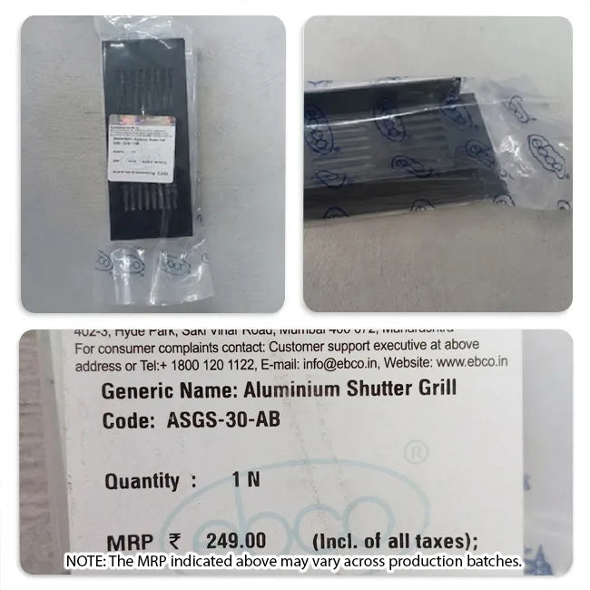 Ebco Aluminium Shutter Grill
