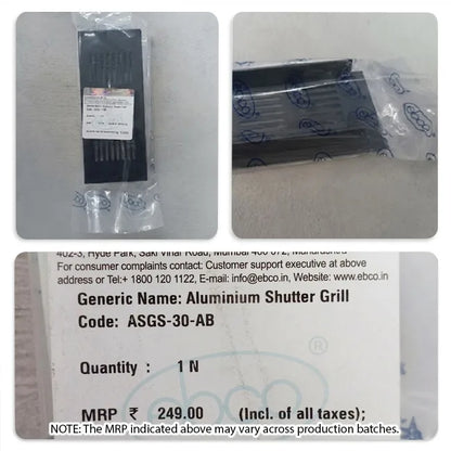 Ebco Aluminium Shutter Grill
