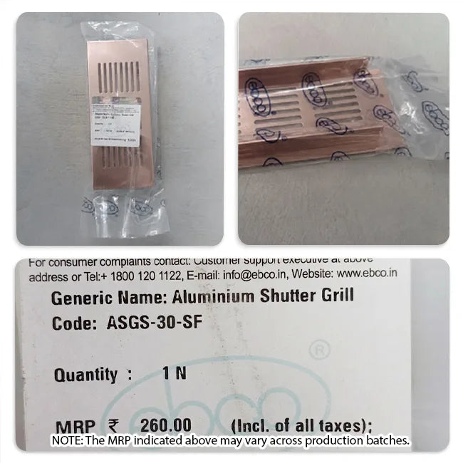 Ebco Aluminium Shutter Grill