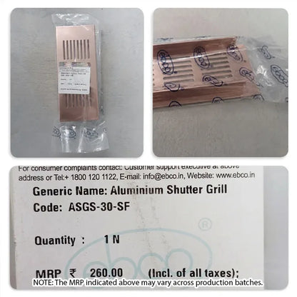 Ebco Aluminium Shutter Grill