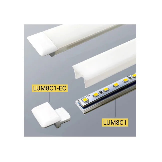 Ebco Luminor 8C (Set of Diffusor Profile with Aluminium Heat Sink Profile) | HomeRun, Bangalore