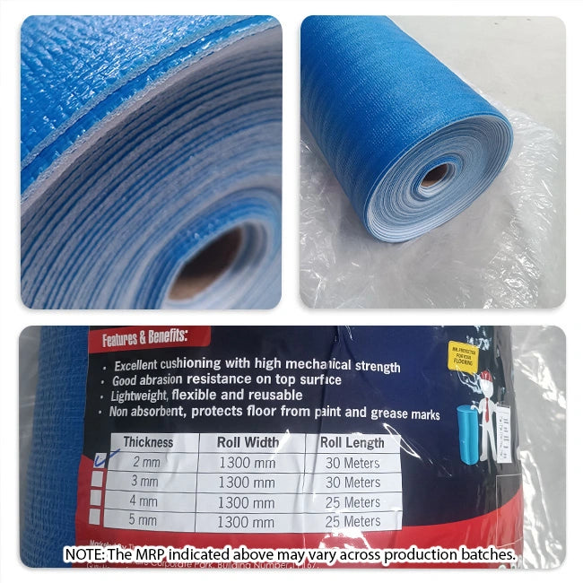 Supreme Duraprotector-xf Floor Protection Sheet - 2mm Thick Heavy-Duty Protective Covering I Homerun, Bangalore
