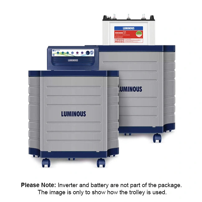 Luminous TX100L Trolley for Inverter and Battery (Grey) I Homerun, Bangalore