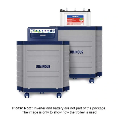 Luminous TX100L Trolley for Inverter and Battery (Grey) I Homerun, Bangalore