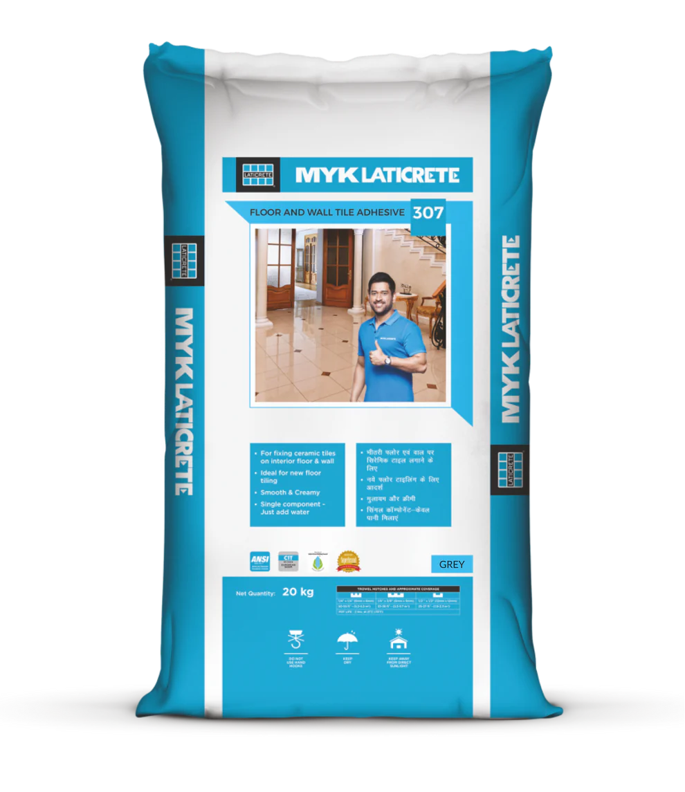 MYK Laticrete 307 Ceramic Tile Adhesive, Grey, 20 Kg Bag