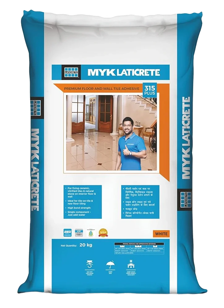 MYK Laticrete 315 Plus Tile Adhesive, White, 20 Kg Bag