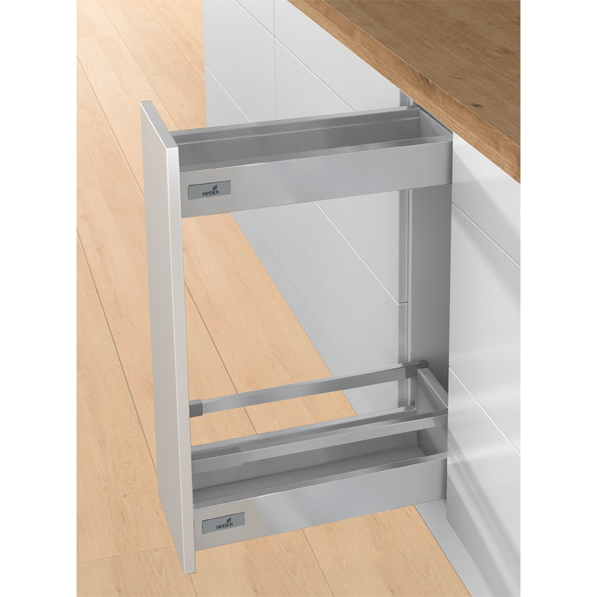 Hettich ArciTech Narrow Pullout, 500mm Depth, 20 Kg Capacity