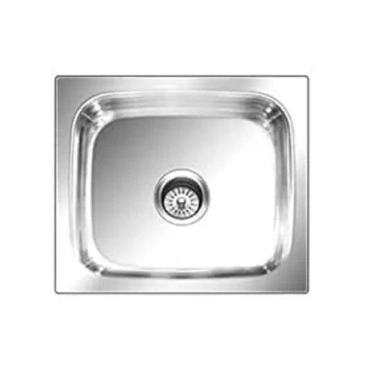 Nirali Grace Plain Single Bowl Kitchen Sink, Stainless Steel - Matt Finish