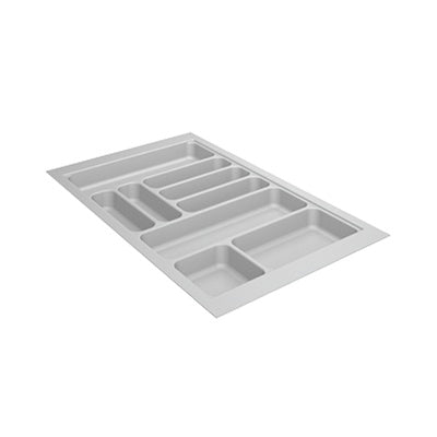 Hettich OrgaTray 440 Trimmable (Fixed Partition) Cutlery Insert, Silver