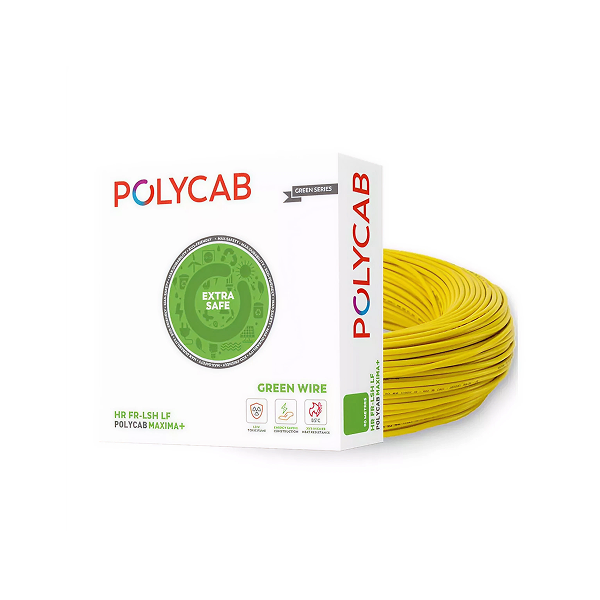Wire your home with the safest, greenest choice: genuine Polycab Maxima Green Wire. A lead-free, flame-retardant wire for ultimate safety, with fast 60-min delivery in Bengaluru.