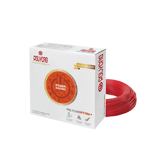 Wire your home with the reliable safety of genuine Polycab Optima FR Wire. A lead-free, flame-retardant choice for your family's protection, with fast 60-min delivery in Bengaluru.