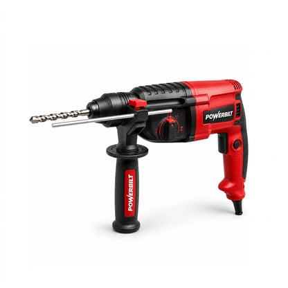 Powerbilt PBT-RH-26 Heavy Duty Rotary Hammer, 1600W, 26mm (1.02")