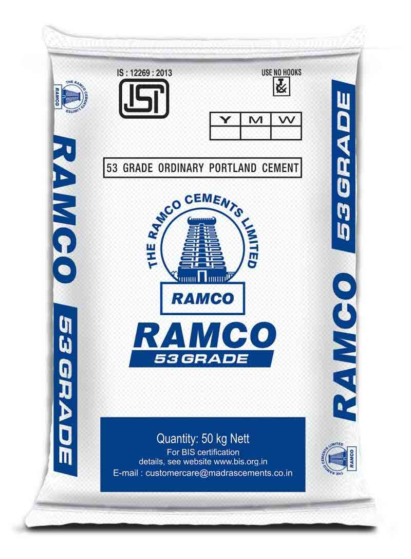 Ramco OPC 53 grade mid range cement