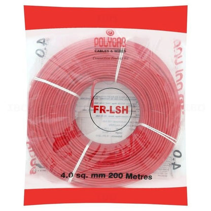 Polycab FRLS-H Single Core Wire, 4.00 sqmm, 200m Coil