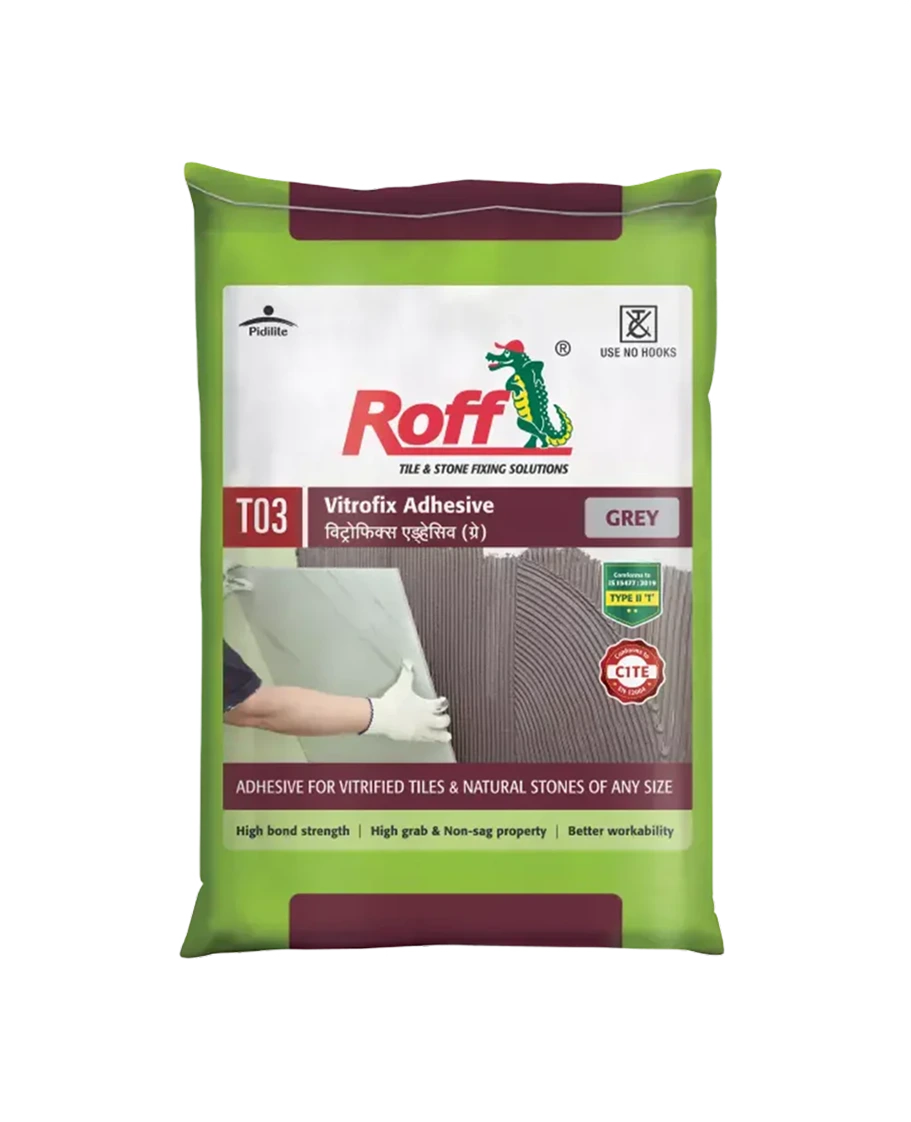 Roff T03 VFA Tile Adhesive, Grey, 20 Kg Bag