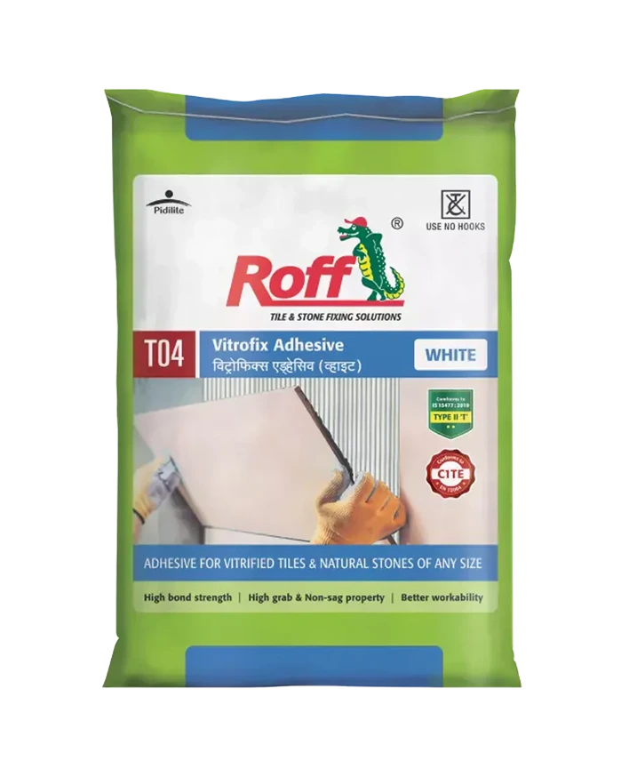 Roff T04 VFA Tile Adhesive, White, 20 Kg Bag – HomeRun