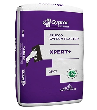Saint-Gobain Gyproc Xpert+ Gypsum Punning Plaster, 25 Kg