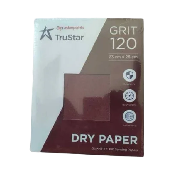Create the perfect, ultra-smooth foundation for your paint with genuine Asian Paints TruStar Sanding Paper. Fast 60-min delivery in Bengaluru.