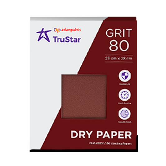 Create the perfect, ultra-smooth foundation for your paint with genuine Asian Paints TruStar Sanding Paper. Fast 60-min delivery in Bengaluru.
