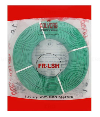 Polycab FRLS-H Single Core Wire, 1.50 sqmm, 300m Coil