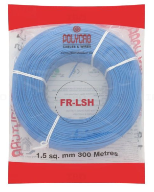 Polycab FRLS-H Single Core Wire, 1.50 sqmm, 300m Coil