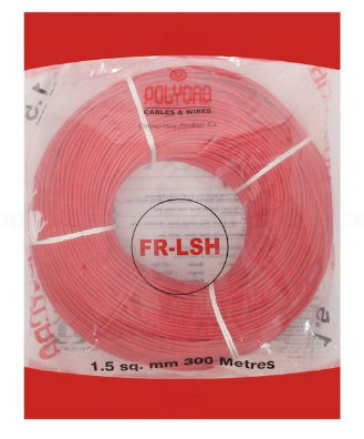 Polycab FRLS-H Single Core Wire, 1.50 sqmm, 300m Coil