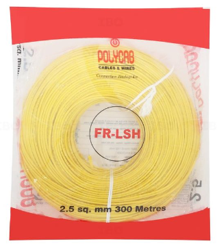 Polycab FRLS-H Single Core Wire, 2.50 sqmm, 300m Coil