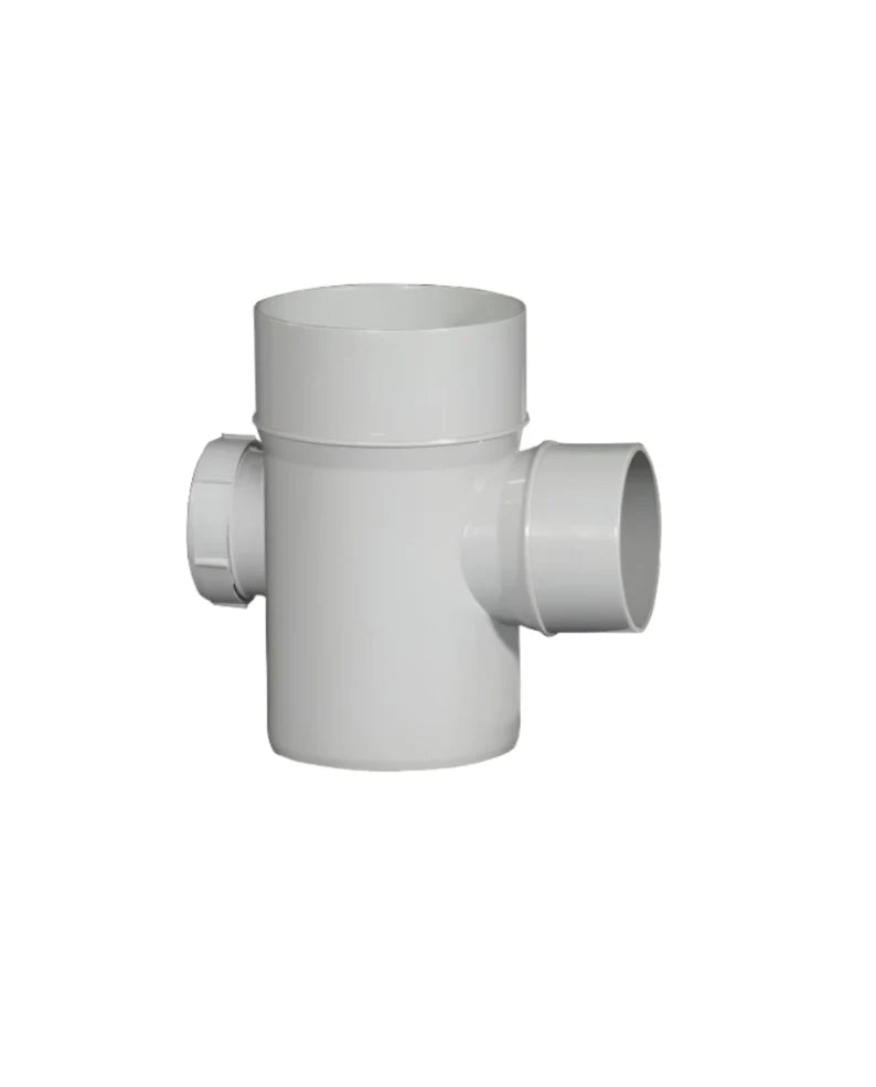 Supreme PVC Reducing Door Tee SWR, 4''X2½'' (110x75mm), Ring Type