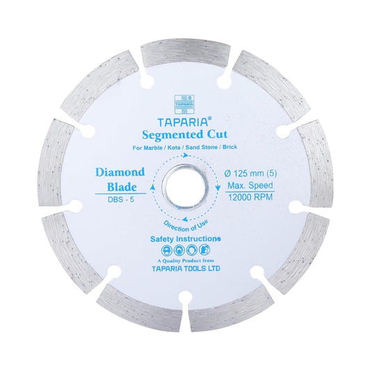 Taparia DBS-5 Segmented Diamond Cutting Blade (5-Inch, 125mm)