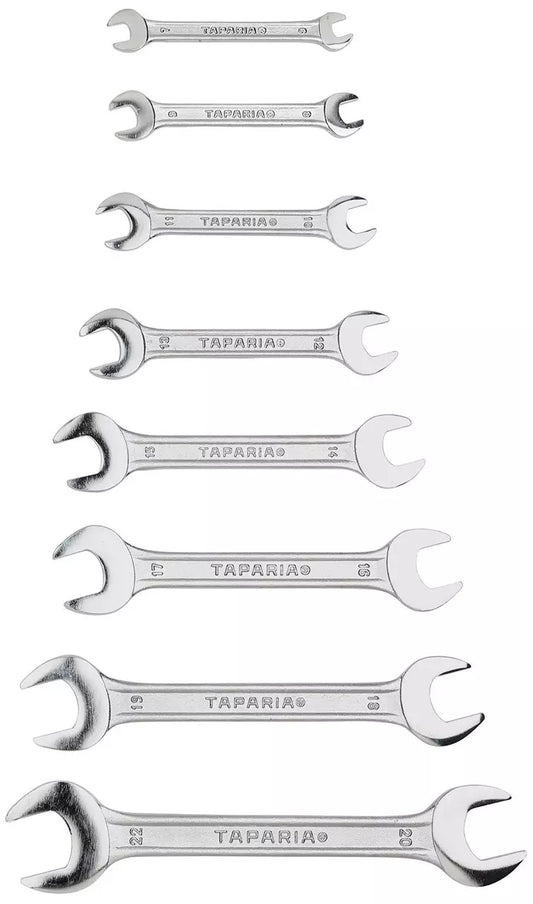 Taparia Double Ended Spanner Set, Chrome Vanadium Steel