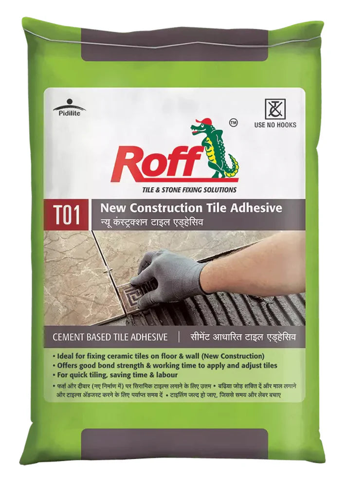 Roff T01 NCA Tile Adhesive, Grey, 30 Kg Bag