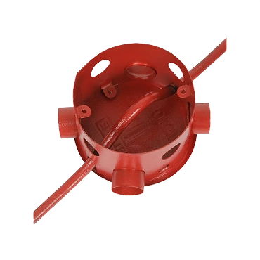 VIP Metal Fan Box, 19mm, Powder Coated, Red