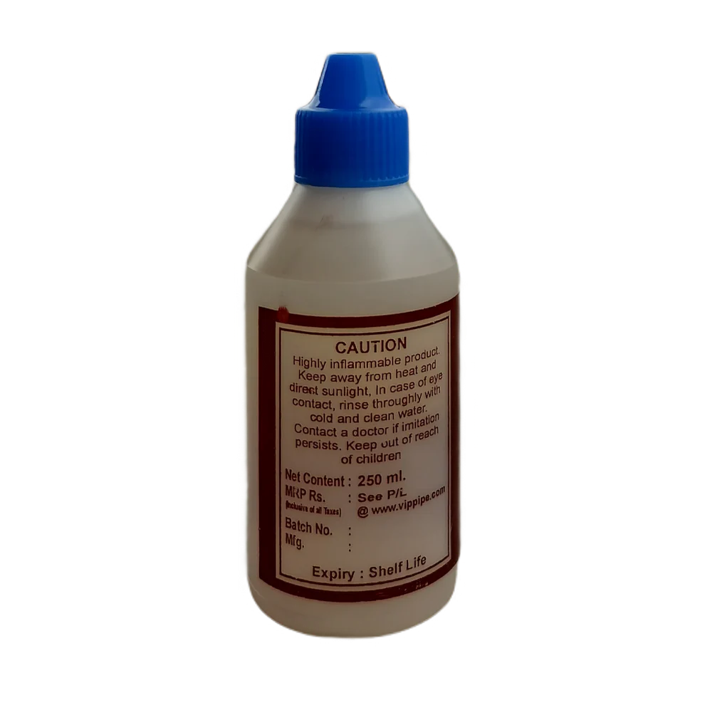 VIP PVC Solvent, 250 ml Bottle