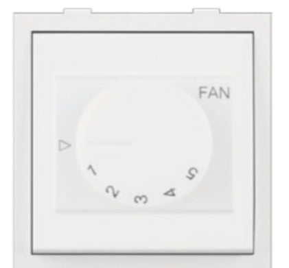 Anchor Roma Fan Regulator, 5 Step, 100W, White, 2 Module