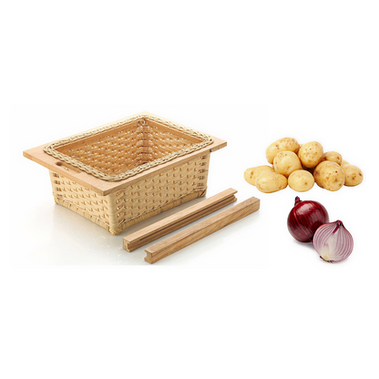 Hettich Wicker Basket with Beech Runner