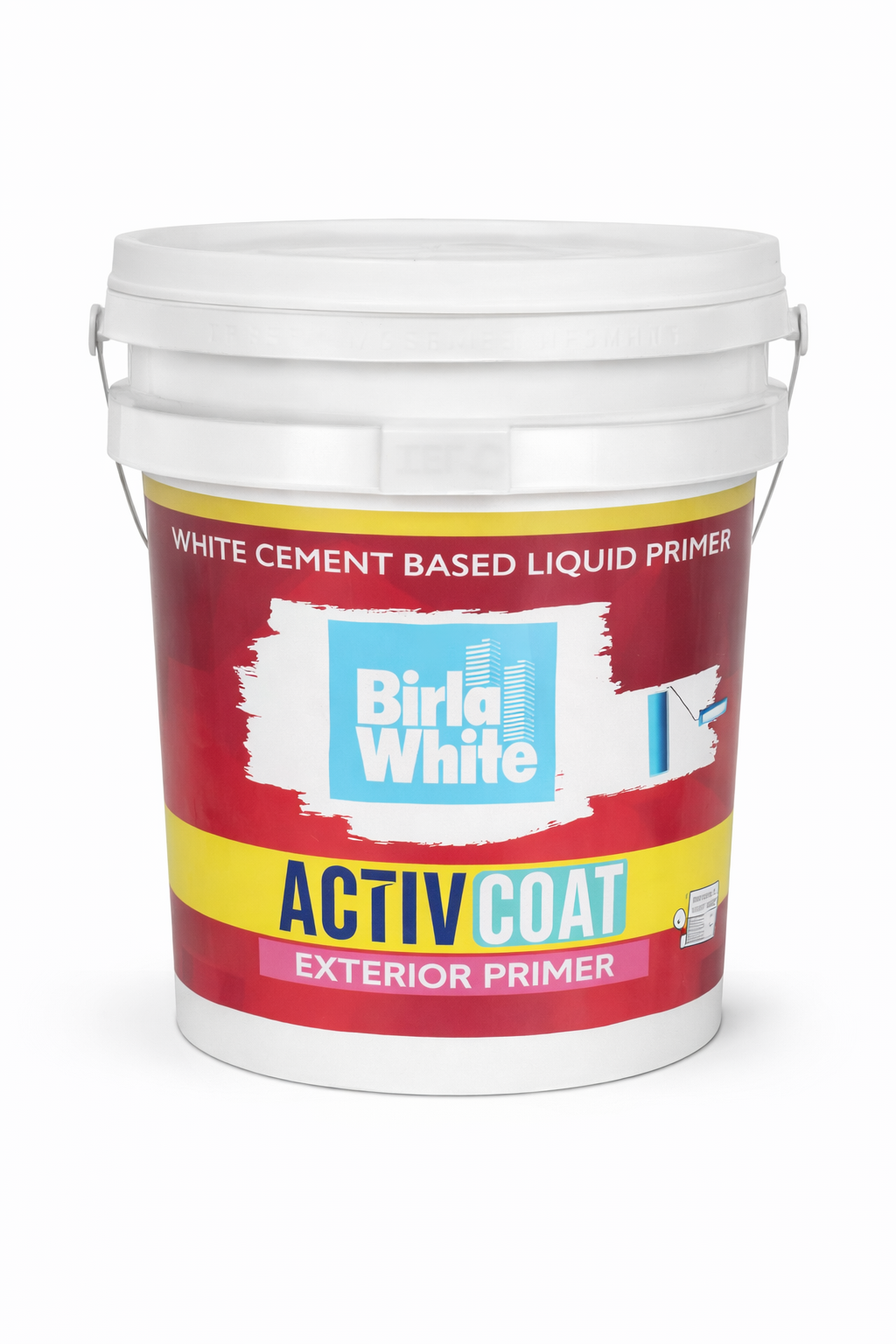 Birla White ActivCoat Exterior Primer 20 litre bucket – white cement based liquid primer for exterior walls before exterior paint