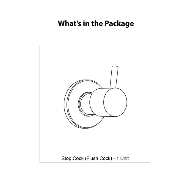 Jaquar Florentine Prime Stop Cock & Flush Cock, FLP-CHR-5083KPM