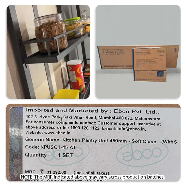 Ebco Pantry Unit, Soft Close